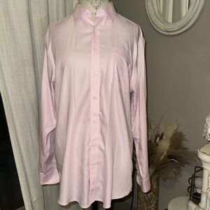 Nordstrom’s Men’s Shop Trim Fit  longsleeve dress shirt button collar light pink